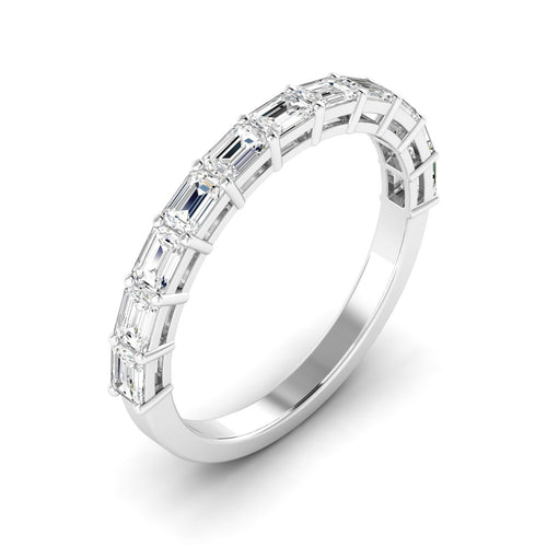 Lab Grown Emerald Cut East-West Diamond Ring (1.00 Total Carat Weight F+Color VS+Clarity)