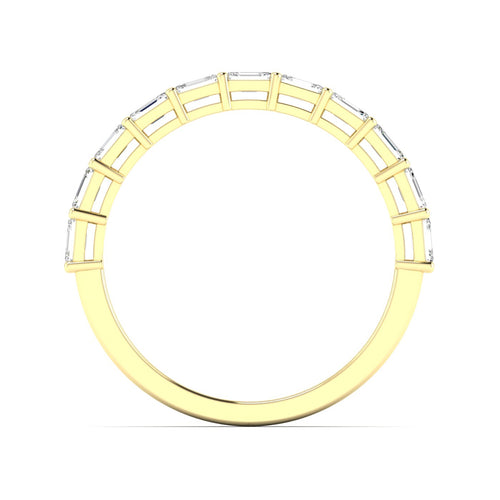 Lab Grown Emerald Cut East-West Diamond Ring (1.00 Total Carat Weight F+Color VS+Clarity)