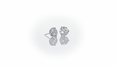 Lab Grown Diamond "Martini" Stud Earrings (F+Color- VS+ Clarity)