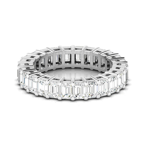 14 Karat Lab Grown Emerald Cut Eternity Band (F+ Color-VS+Clarity) - Paul Nudelman Jewellers