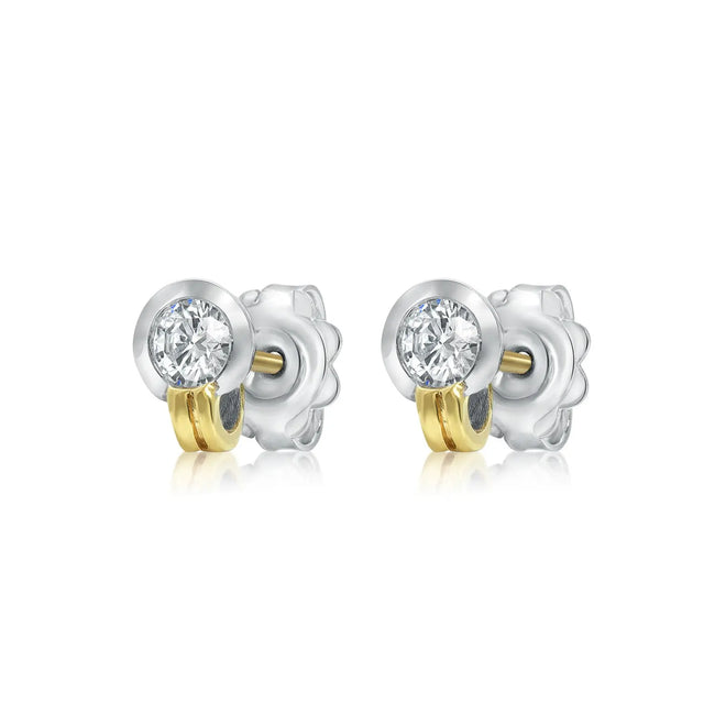 Diamond stud earrings