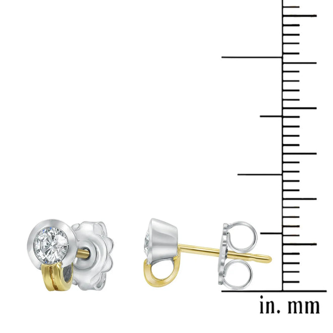 Diamond stud earrings