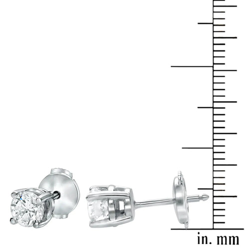Diamond stud earrings