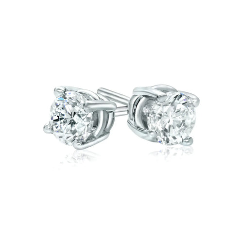 Diamond stud earrings