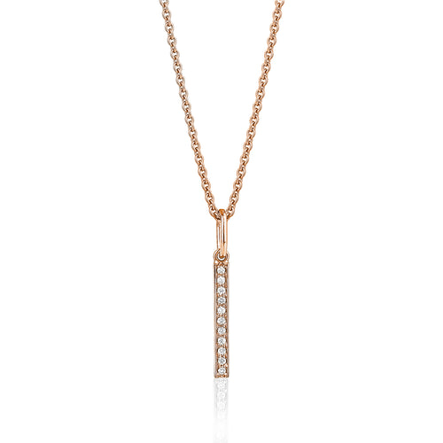 Vertical Diamond Bar With Chain