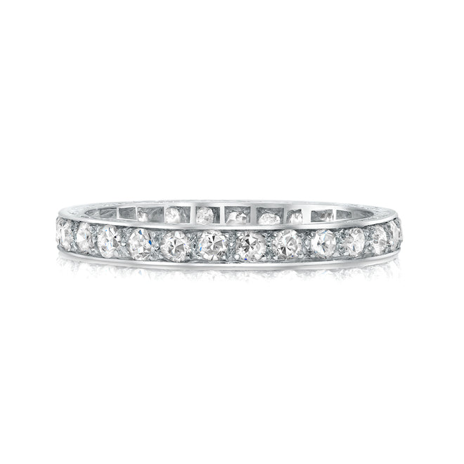 Platinum diamond wedding band