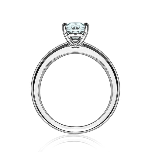 Platinum diamond solitaire ring