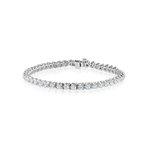 14K White Gold Diamond Tennis Bracelet