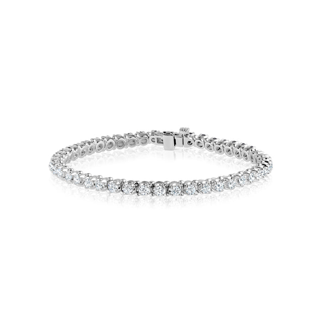 14K White Gold Diamond Tennis Bracelet