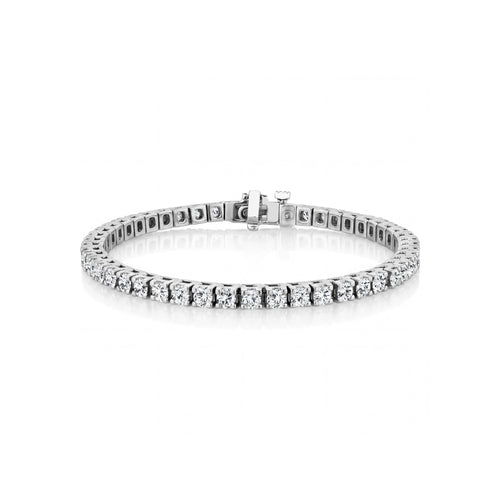 14 Karat White Gold Tennis Bracelet
