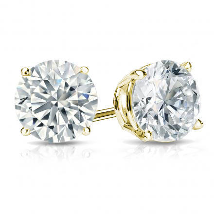Lab Grown Diamond 4 -Prong Classic Stud Earrings (F+ Color-VS+ Clarity)