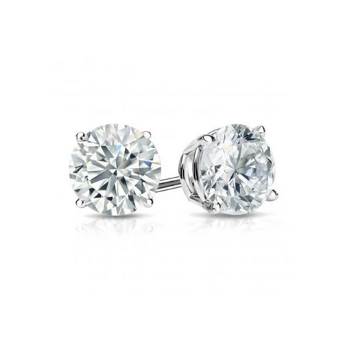 14K Lab Grown Diamond Studs - Classic 4 Prong