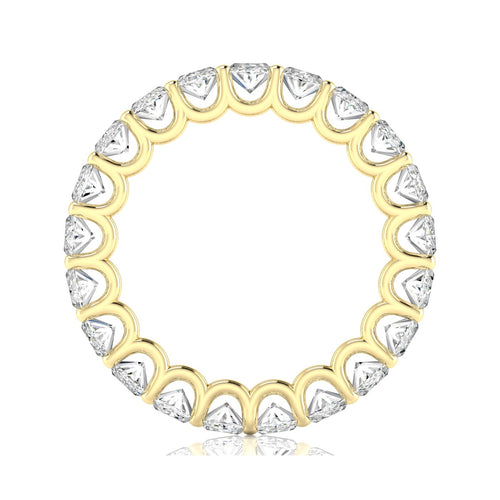 14 karat Lab Grown Oval Diamond U-Prong Eternity Band (F+Color VS+ Clarity) - Paul Nudelman Jewellers
