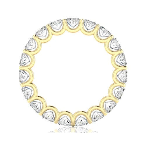 14 karat Lab Grown Oval Diamond U-Prong Eternity Band (F+Color VS+ Clarity) - Paul Nudelman Jewellers