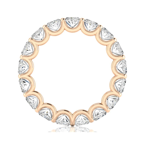 14 karat Lab Grown Oval Diamond U-Prong Eternity Band (F+Color VS+ Clarity)
