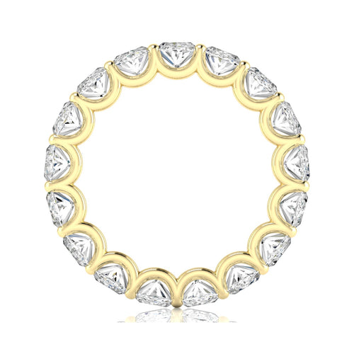 14 karat Lab Grown Oval Diamond U-Prong Eternity Band (F+Color VS+ Clarity) - Paul Nudelman Jewellers