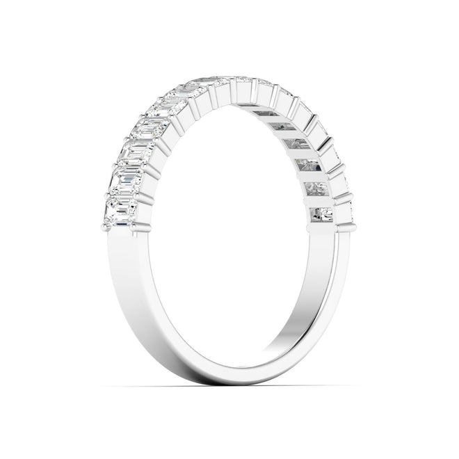 Lab Grown Emerald Cut Diamond Band (1.00 Total Carat Weight F+ Color-VS+ Clarity)