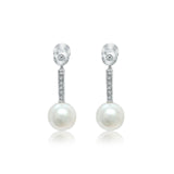 South Seas pearl and diamond earrings