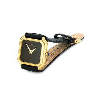 Classic 18k yellow gold Baume & Mercier ladies' wristwatch ,triple signed, mechanical movement circa 1980's