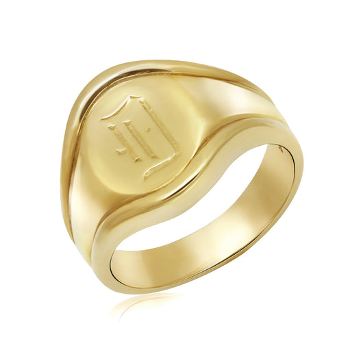 Signet ring in 14k gold